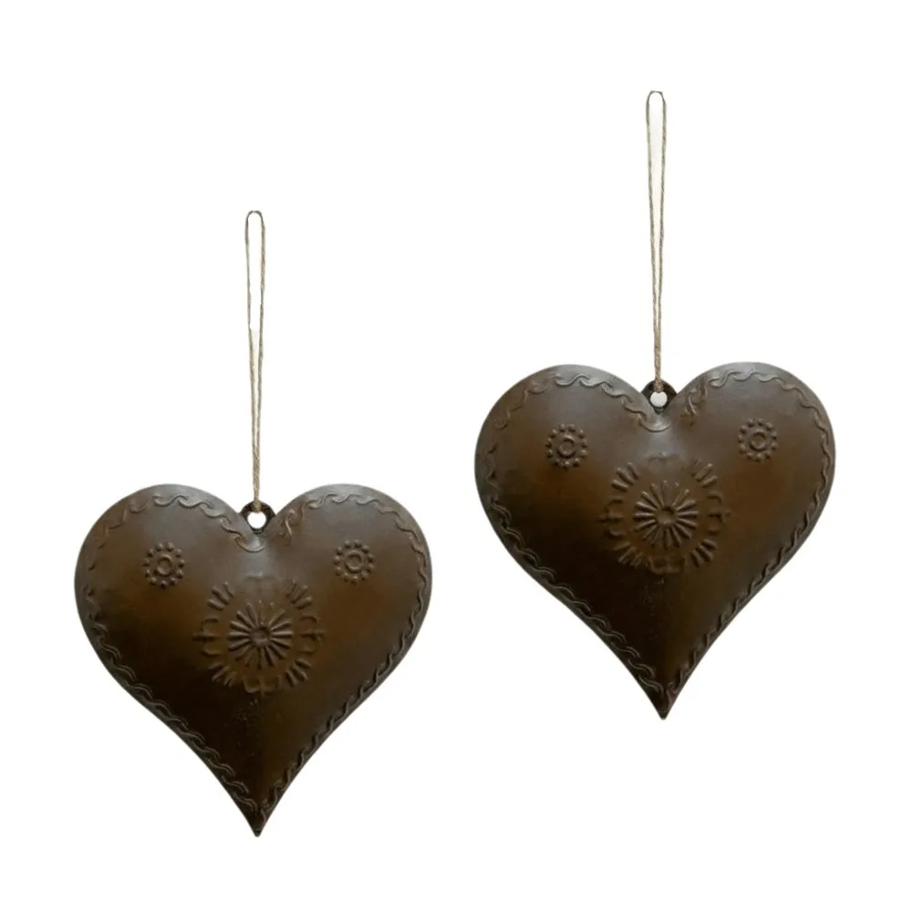 2PCS Iron Heart Shaped Hanging Pendant Decorative with Hanging Rope Heart Shaped Ornament Vintage Metal Heart Pendant Wall Art
2PCS Iron Heart Shaped Hanging Pendant Decorative with Hanging Rope Heart Shaped Ornament Vintage Metal Heart Pendant Wall Art