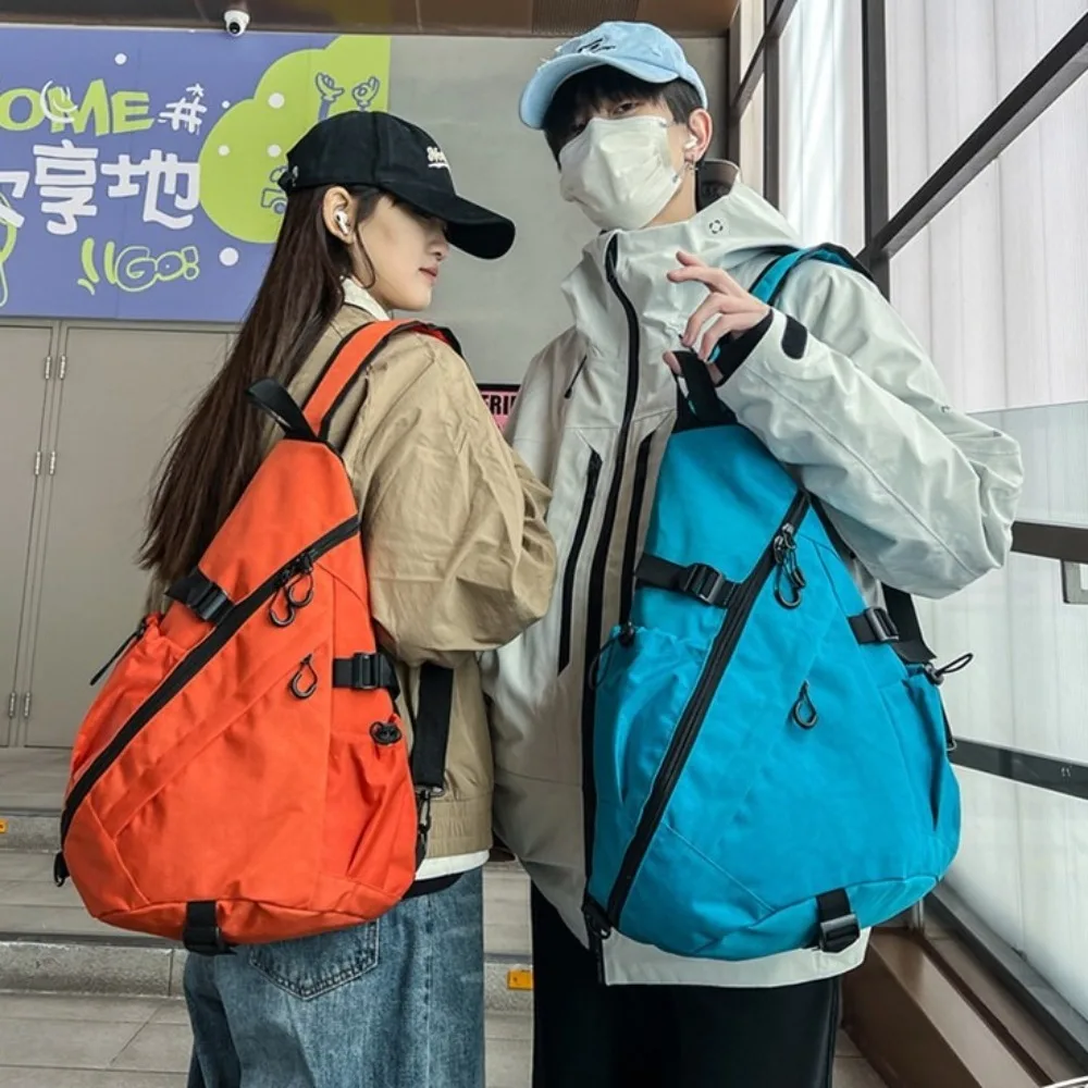Solid Color Men's Chest Bag Large Capacity Multiple Pockets Oxford Cloth Shoulder Bag Korean Style Adjustable Shoulder
Solid Color Men's Chest Bag Large Capacity Multiple Pockets Oxford Cloth Shoulder Bag Korean Style Adjustable Shoulder