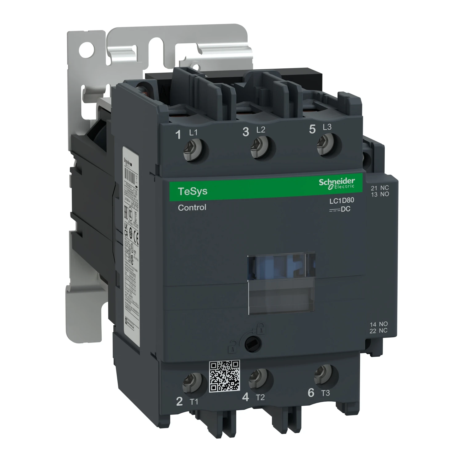 LC1D80 LC1D80BD contactor - 3P(3 NO) - AC-3 - = 440 V 80 A - 24 V DC standard coil
LC1D80 LC1D80BD contactor - 3P(3 NO) - AC-3 - = 440 V 80 A - 24 V DC standard coil