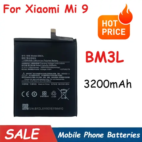 3200mAh BM3L 4030mAh BM4F for Xiaomi Mi 9 for Xiaomi Mi A3 MI 9 Lite CC9E High Quality Replacement Batteries Accessories