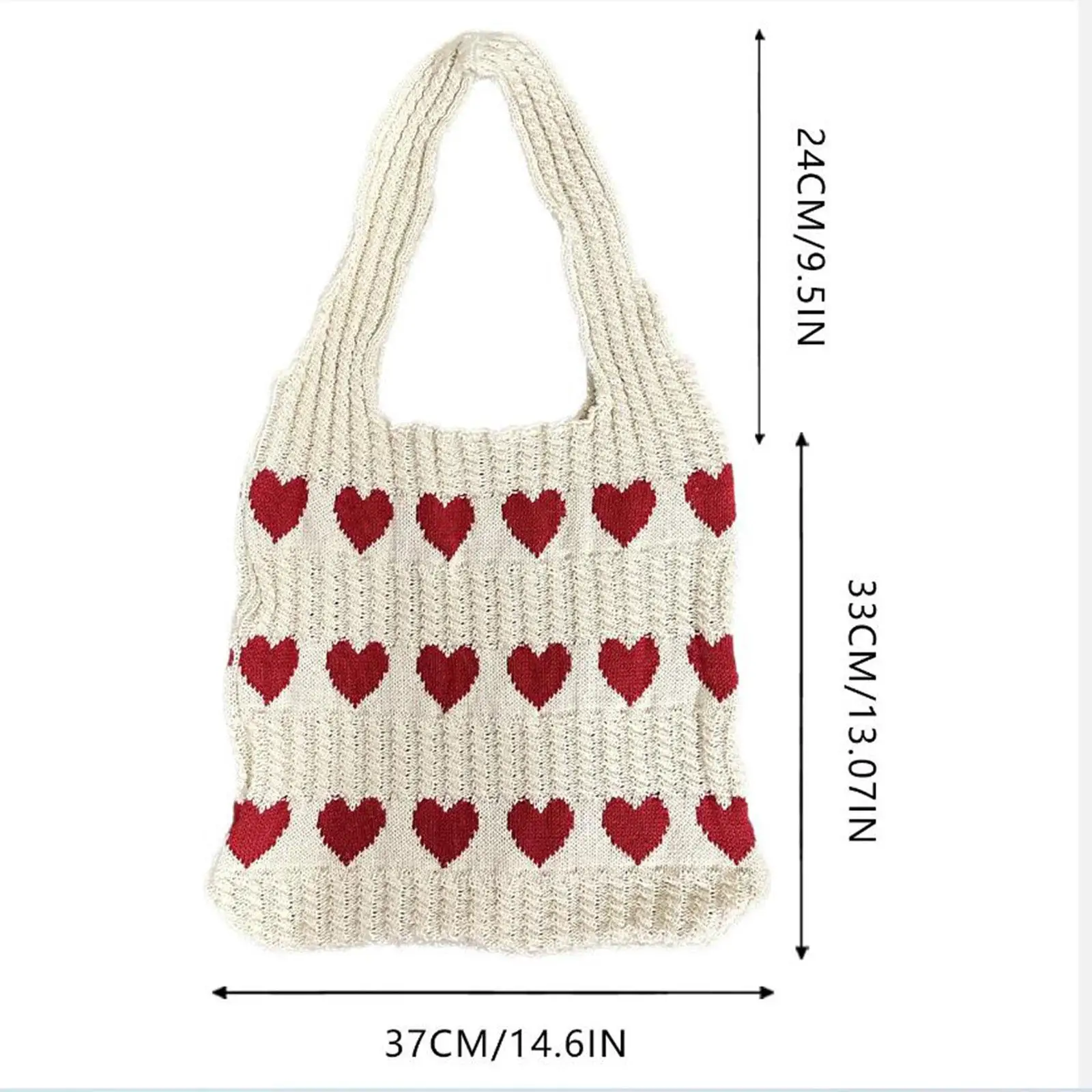 Shoulder Bag Women's Knit Tote Bag Aesthetic Pouch Underarm Bag Female Purse Handbag Crocheted Bags for Vacation Party
Shoulder Bag Women's Knit Tote Bag Aesthetic Pouch Underarm Bag Female Purse Handbag Crocheted Bags for Vacation Party