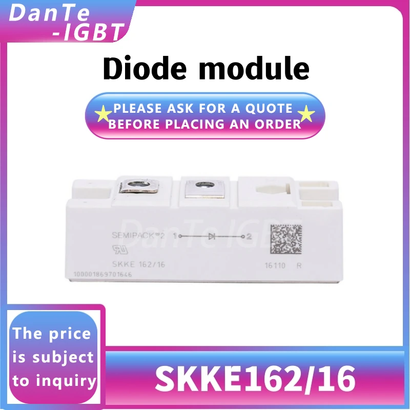 SKKE162/16 Новый модуль высокой мощности 162/16 диод Шоттки оригинальное место
SKKE162/16 Новый модуль высокой мощности 162/16 диод Шоттки оригинальное место