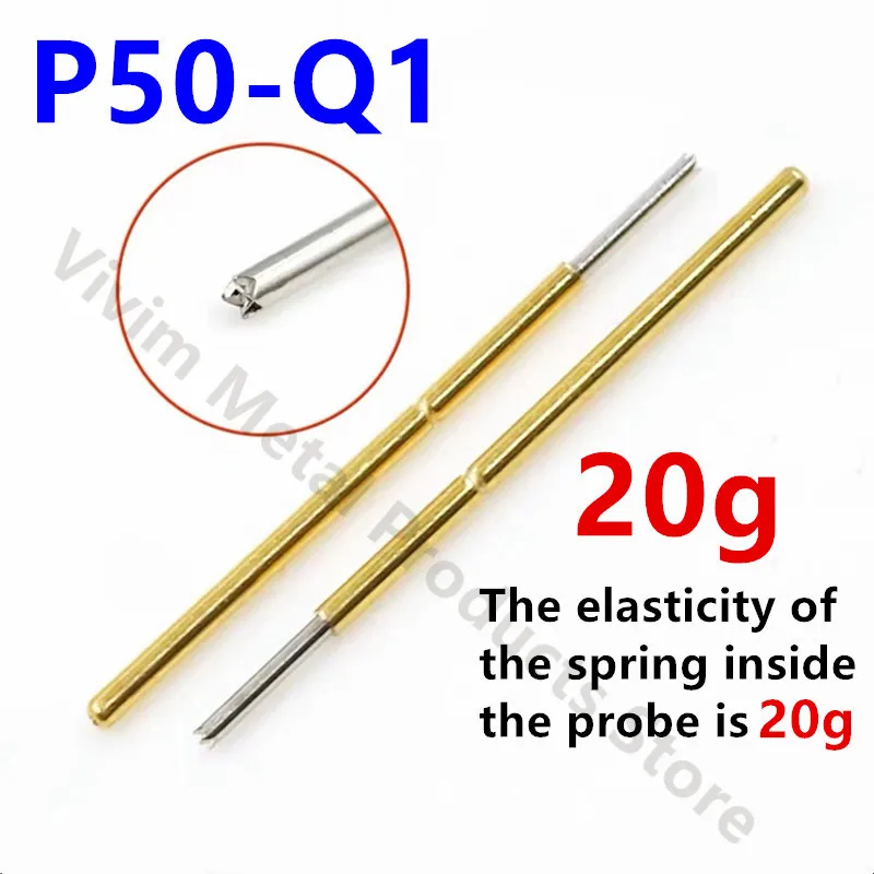 20/100PCS P50-Q1 Spring Test Probe Pogo Pin Test Pin Dia0.68mm Tip Dia0.48mm Length16.35mm P50-Q Test Tool 20g Elastic Force
20/100PCS P50-Q1 Spring Test Probe Pogo Pin Test Pin Dia0.68mm Tip Dia0.48mm Length16.35mm P50-Q Test Tool 20g Elastic Force