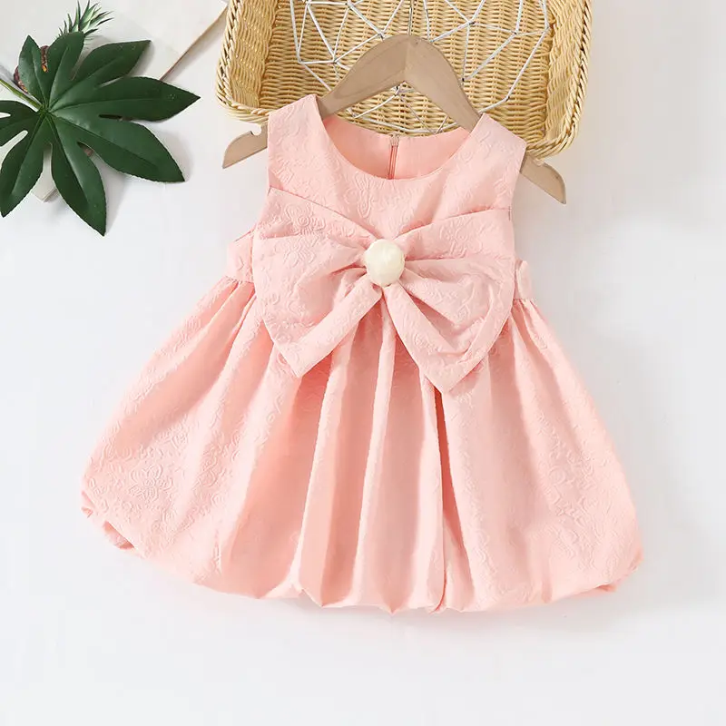 Summer Girl's Dress Gentle Sweet Cute Bow Thin Solid Color Sleeveless Children's Princess Dress Party Outdoor
Summer Girl's Dress Gentle Sweet Cute Bow Thin Solid Color Sleeveless Children's Princess Dress Party Outdoor