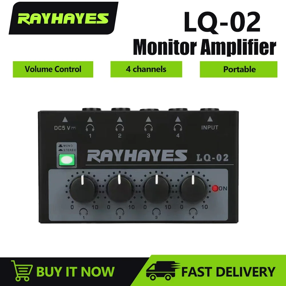 RAYHAYES LQ-02 4 Output 1 Inputs Mini Mixer Professional Audio Mixer Control The Volume Of Each Input Device for Karaoke Studio
RAYHAYES LQ-02 4 Output 1 Inputs Mini Mixer Professional Audio Mixer Control The Volume Of Each Input Device for Karaoke Studio