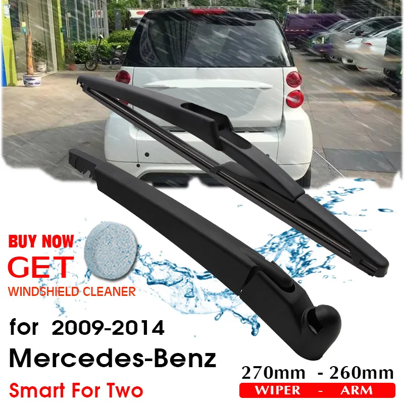 BROSHOO Car Rear Wiper Blades Back Windscreen Wiper Arm For Mercedes-Benz Smart For Two Hatchback (2009-2014) 270mm Auto Styling
BROSHOO Car Rear Wiper Blades Back Windscreen Wiper Arm For Mercedes-Benz Smart For Two Hatchback (2009-2014) 270mm Auto Styling