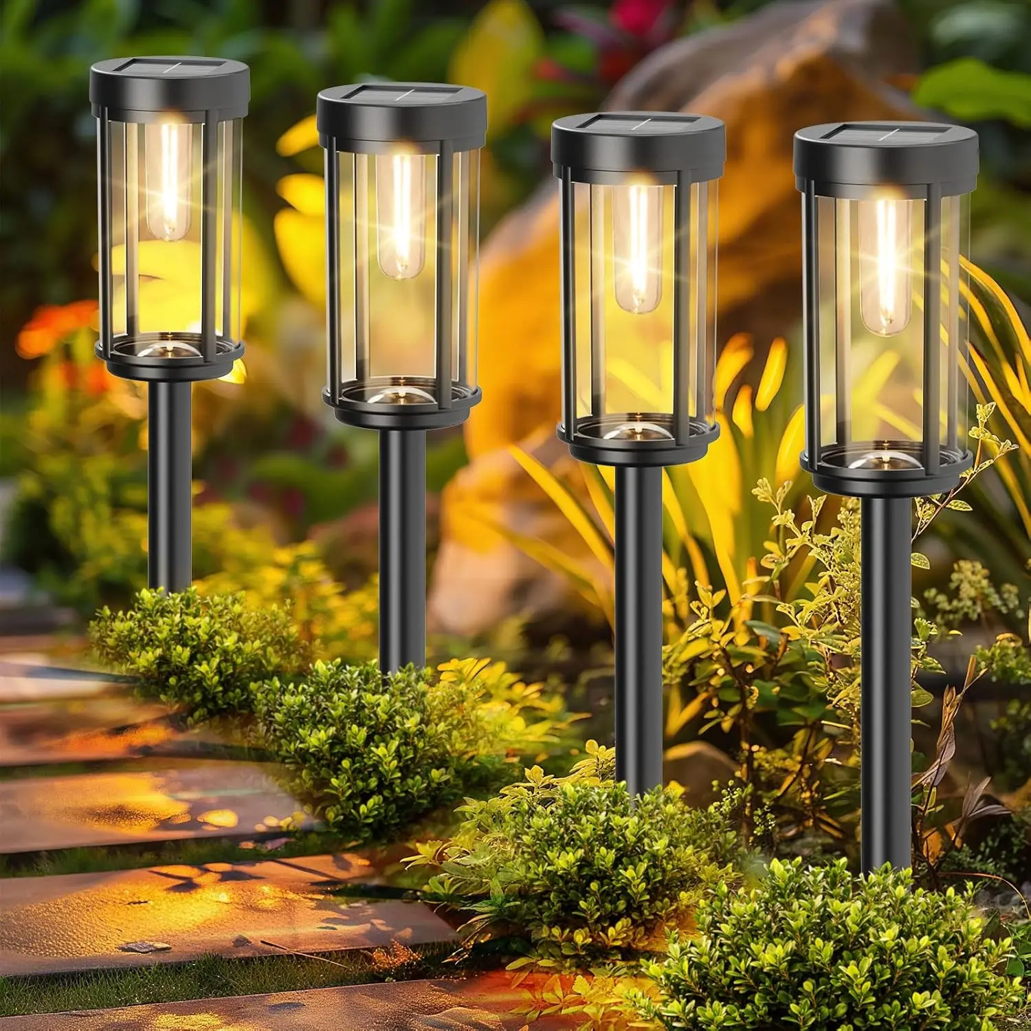12 Pack Solar Lights Outdoor Waterproof Garden Pathway Lighting (Warm White, 12)
12 Pack Solar Lights Outdoor Waterproof Garden Pathway Lighting (Warm White, 12)