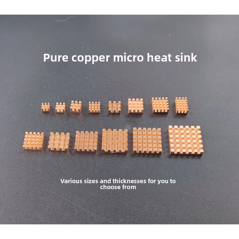6 25mm Mini Pure Copper Heatsink For Raspberry Pi Electronic Components GPU Memory MOS Capacitor Cooling Heat Sink
6 25mm Mini Pure Copper Heatsink For Raspberry Pi Electronic Components GPU Memory MOS Capacitor Cooling Heat Sink