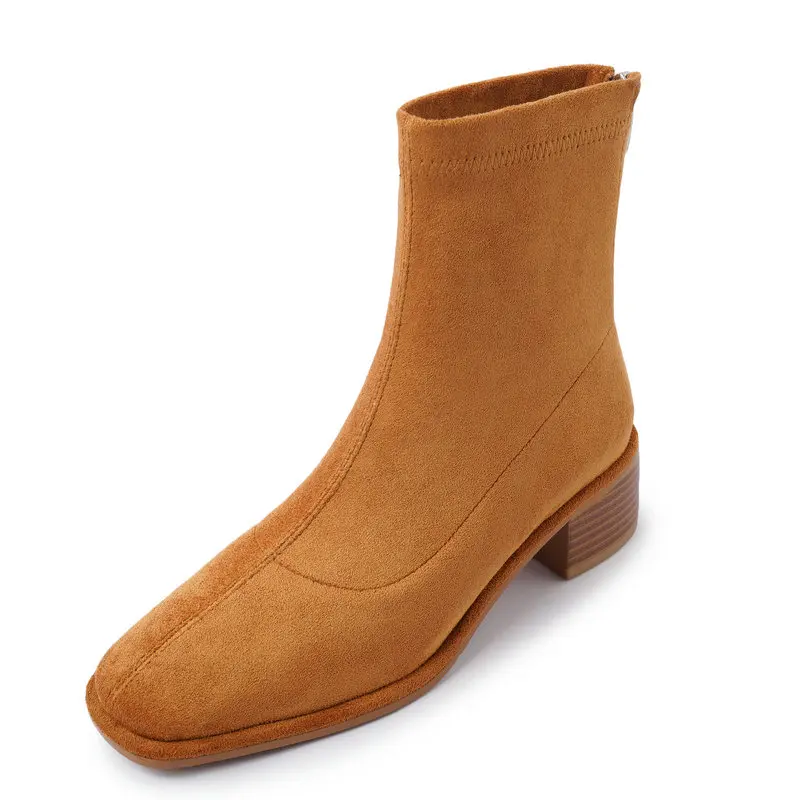 Genuine Suede Leather Women Ankle Boots High Heels Office Ladies Basic Dress Party Shoes Autumn Winter Size 41 42 43
Genuine Suede Leather Women Ankle Boots High Heels Office Ladies Basic Dress Party Shoes Autumn Winter Size 41 42 43