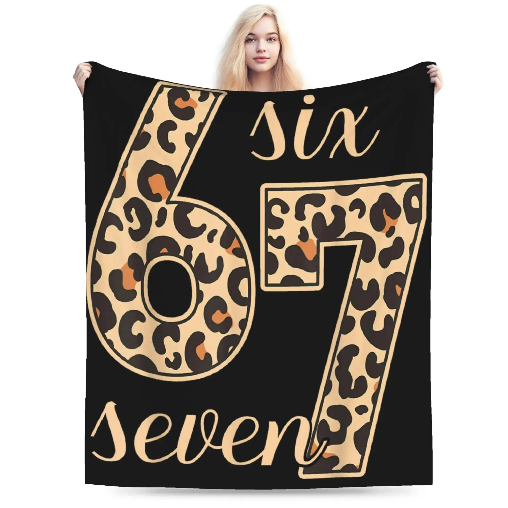 Плед Six Seven Meme Number с леопардовым принтом Gen Z Gen Alpha, теплый, мягкий, плюшевый, для декора кровати и спальни
Плед Six Seven Meme Number с леопардовым принтом Gen Z Gen Alpha, теплый, мягкий, плюшевый, для декора кровати и спальни