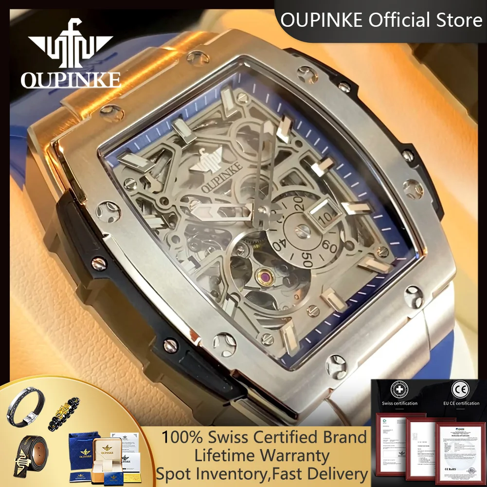 OUPINKE 3213 Automatic Wrist Watch Men High-end Luxury Brand Original Hollow Out Chronograph Waterproof Men's Mechanical Watches
OUPINKE 3213 Automatic Wrist Watch Men High-end Luxury Brand Original Hollow Out Chronograph Waterproof Men's Mechanical Watches