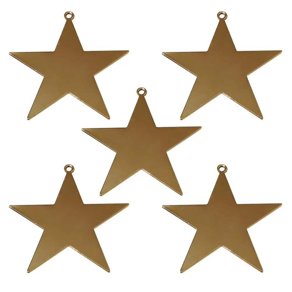 5 Pcs Alloy Electroplated Five Pointed Star Jewelry Accessories for DIY Necklace Bracelet Earrings Pentagram Pendant charms
5 Pcs Alloy Electroplated Five Pointed Star Jewelry Accessories for DIY Necklace Bracelet Earrings Pentagram Pendant charms