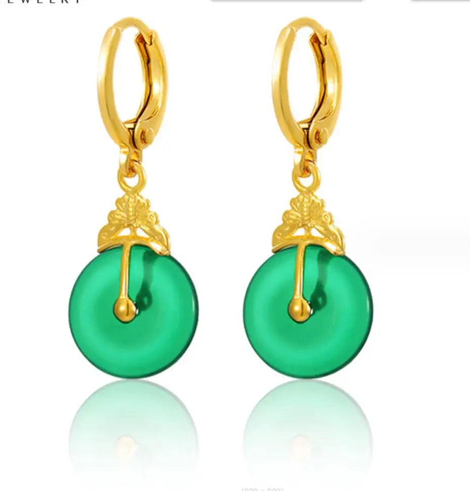 2PCS Cute Women's Hoop Earrings Green Stone Dangle Earrings Fashion Thick Geometric Round Jewelry Gift F1793
2PCS Cute Women's Hoop Earrings Green Stone Dangle Earrings Fashion Thick Geometric Round Jewelry Gift F1793