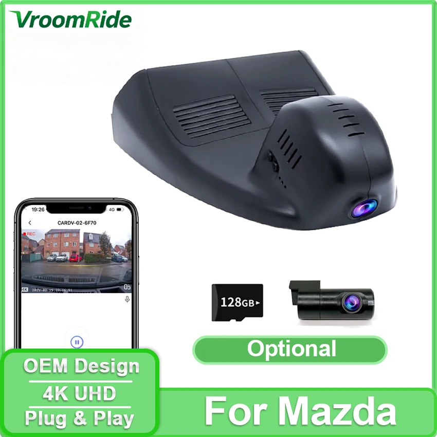 Car DVR Plug and Play 4K Dash Cam Camera Wifi Video Recorder For Mazda 3 Axela 2019 2020 2021 2022 2023 OEM Style APP Control
Car DVR Plug and Play 4K Dash Cam Camera Wifi Video Recorder For Mazda 3 Axela 2019 2020 2021 2022 2023 OEM Style APP Control