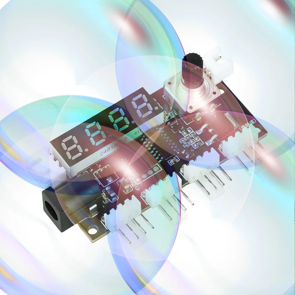 Контроллер скорости вентилятора DC 5-24В 5А с интеллектуальным управлением, ШИМ-управлением, датчиком температуры NTC 10K, дисплеем температуры/частоты вращения, 4-контактный контроллер скорости вентилятора
Контроллер скорости вентилятора DC 5-24В 5А с интеллектуальным управлением, ШИМ-управлением, датчиком температуры NTC 10K, дисплеем температуры/частоты вращения, 4-контактный контроллер скорости вентилятора