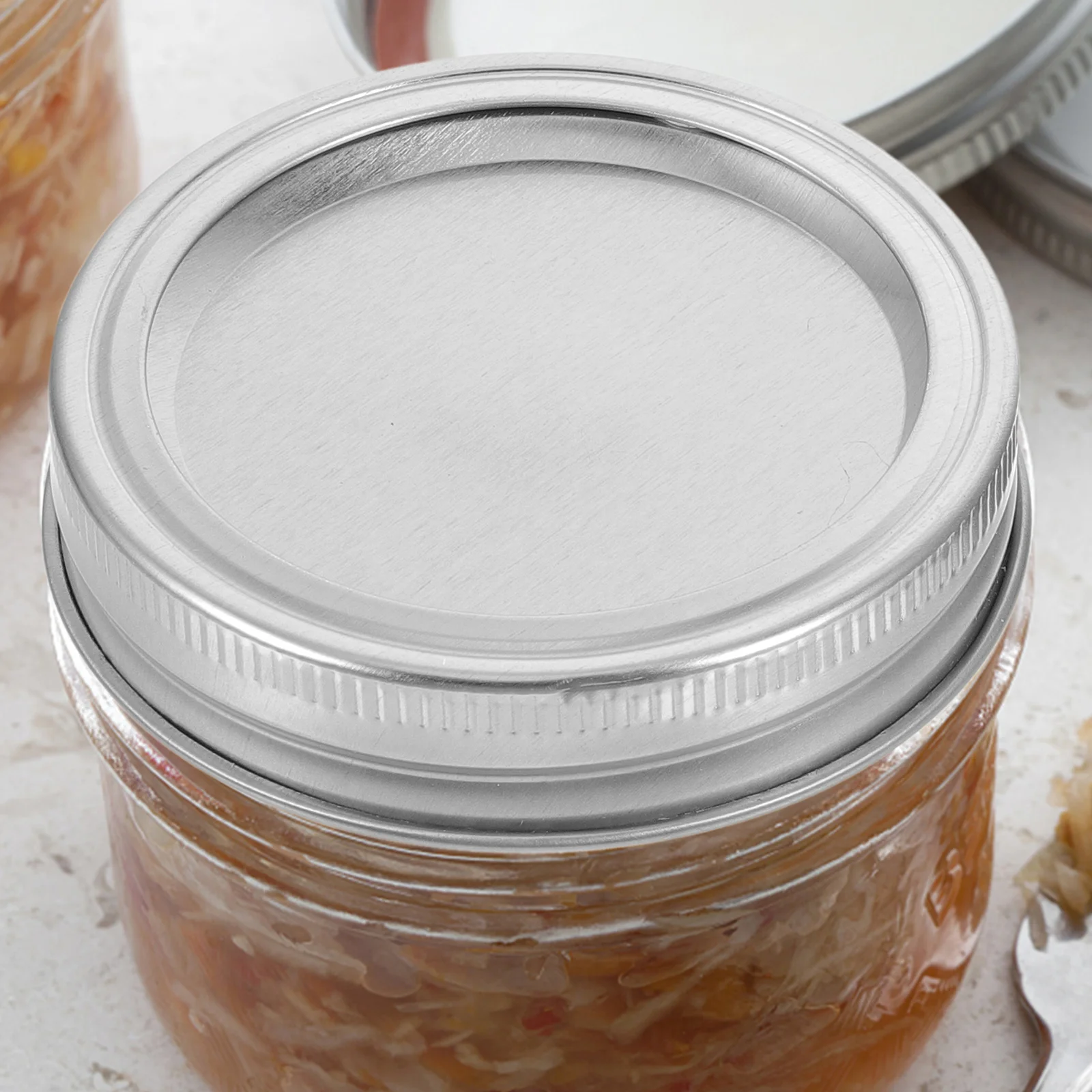 24 Sets Metal Mason Jar Lids Storage Caps Regular Mouth Canning Jars Airtight LeakProof Practical Useful Tinplate Gifts
24 Sets Metal Mason Jar Lids Storage Caps Regular Mouth Canning Jars Airtight LeakProof Practical Useful Tinplate Gifts