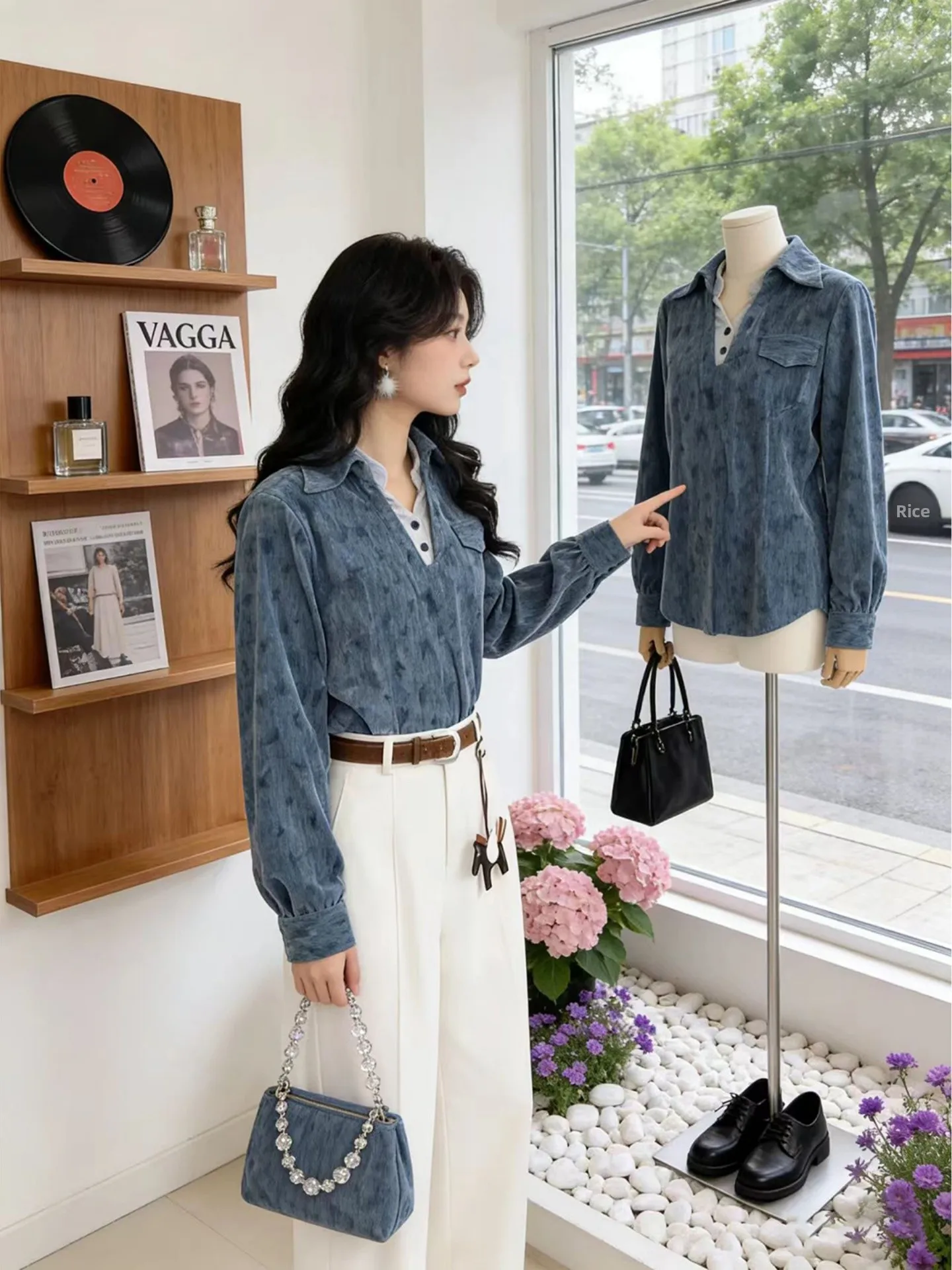 Retro Color Blo Long Sve irt Women's Faion Trend Spring New Sle Anti-Uv Youthful Look Commute Sle Korean Version
Retro Color Blo Long Sve irt Women's Faion Trend Spring New Sle Anti-Uv Youthful Look Commute Sle Korean Version