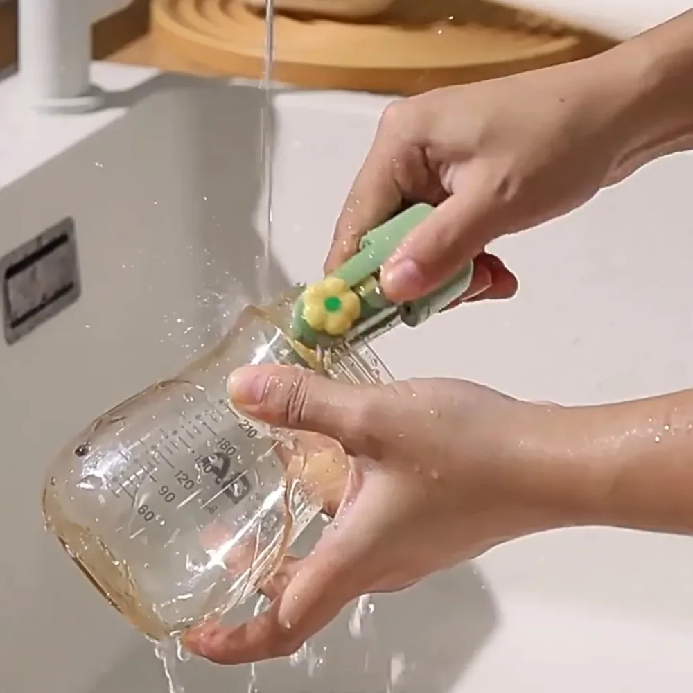 Multipurpose 5-in-1 Cup Washing Tool Convenient Long Handle Silicone Bottle Brush 360 Degree Rotation Water Bottle Cleaner
Multipurpose 5-in-1 Cup Washing Tool Convenient Long Handle Silicone Bottle Brush 360 Degree Rotation Water Bottle Cleaner