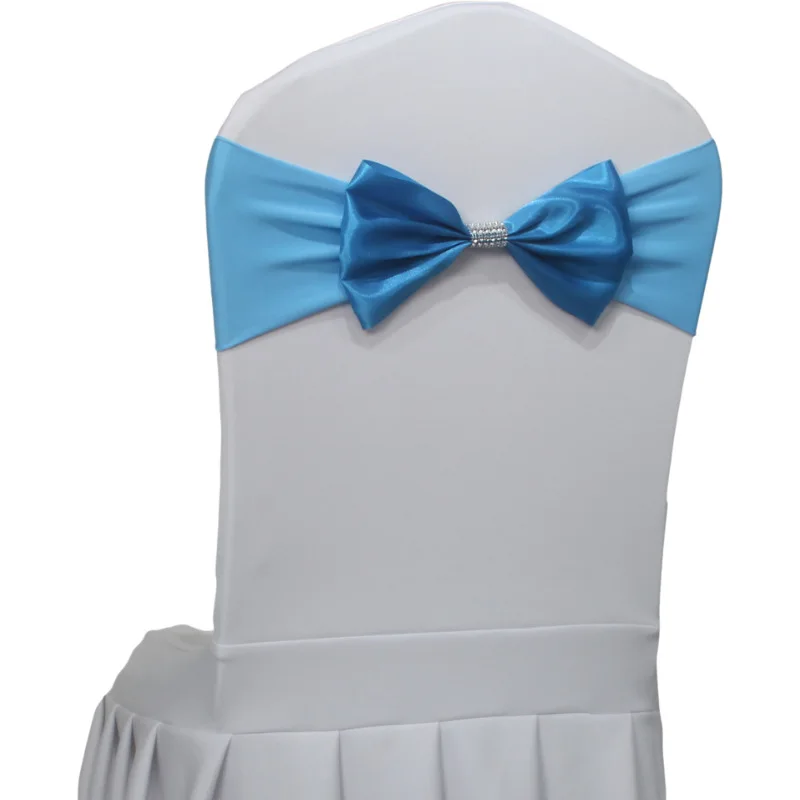 Spandex Wedding Chair Knot Stretch Sashes Bands With Glittering Diamond Buckle Bows Ties Party Banquet Chair Cover Decoration
Spandex Wedding Chair Knot Stretch Sashes Bands With Glittering Diamond Buckle Bows Ties Party Banquet Chair Cover Decoration