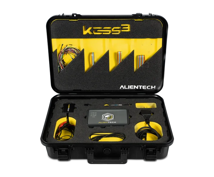 Alientech KESS3 replaces KESSv2 and is compatible with the K-TAG multilingual interface and free subscription for all vehicle mo
Alientech KESS3 replaces KESSv2 and is compatible with the K-TAG multilingual interface and free subscription for all vehicle mo