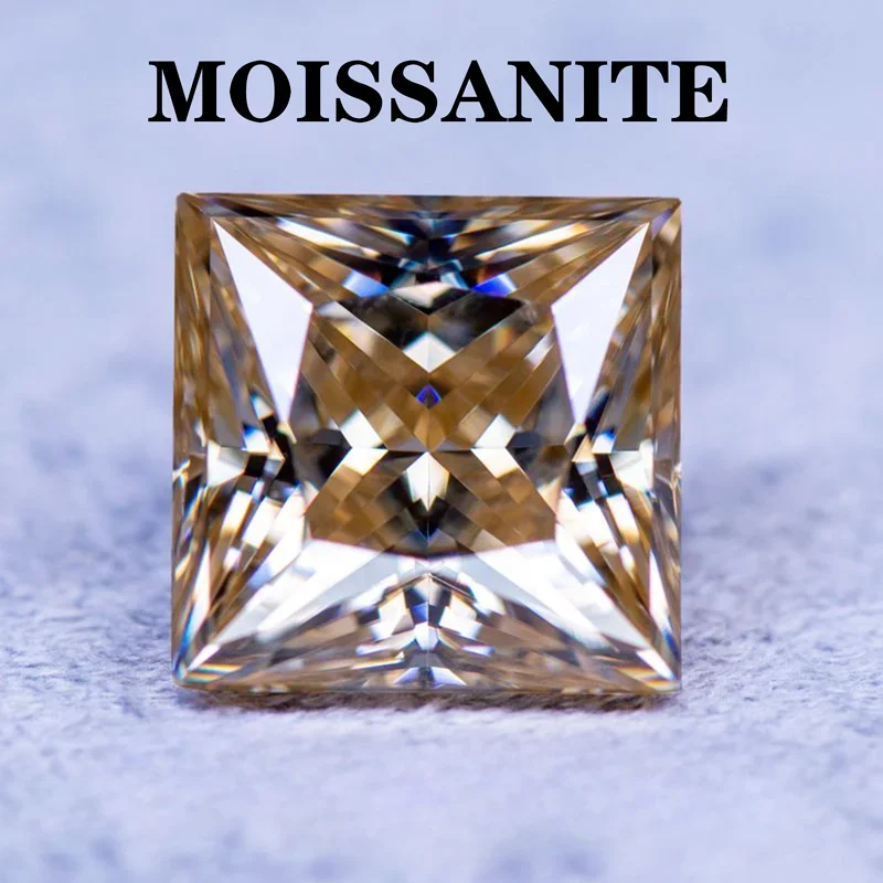 Moissanite Stone Natural Tea Yellow Color Princess Cut DIY Charms Ring Necklace Earrings Main Materials with Certificate
Moissanite Stone Natural Tea Yellow Color Princess Cut DIY Charms Ring Necklace Earrings Main Materials with Certificate