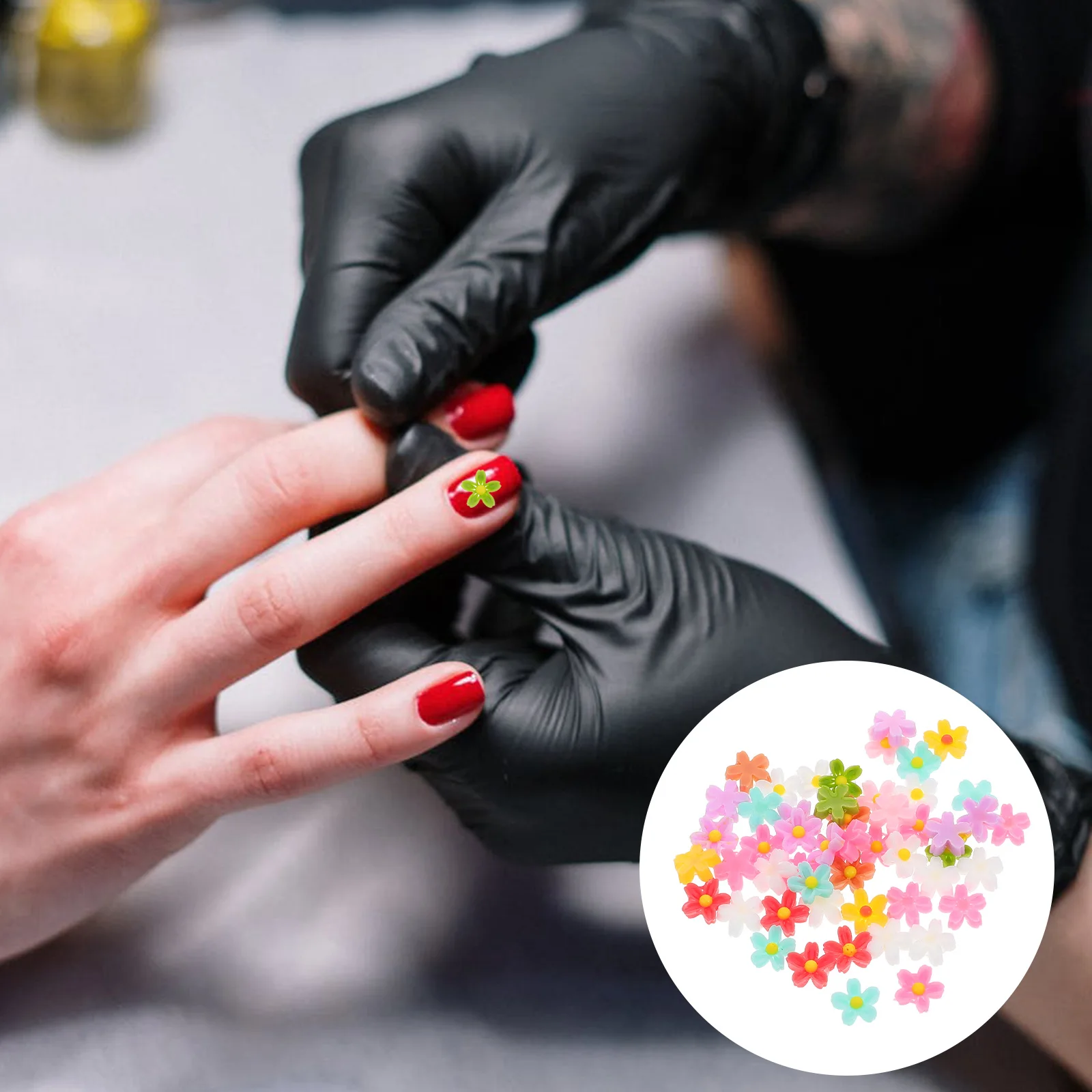 50 Pcs Five-petal Flower Resin Accessories Earrings Aesthetic Charms Cherry Nail Artificial Heads Pendant
50 Pcs Five-petal Flower Resin Accessories Earrings Aesthetic Charms Cherry Nail Artificial Heads Pendant