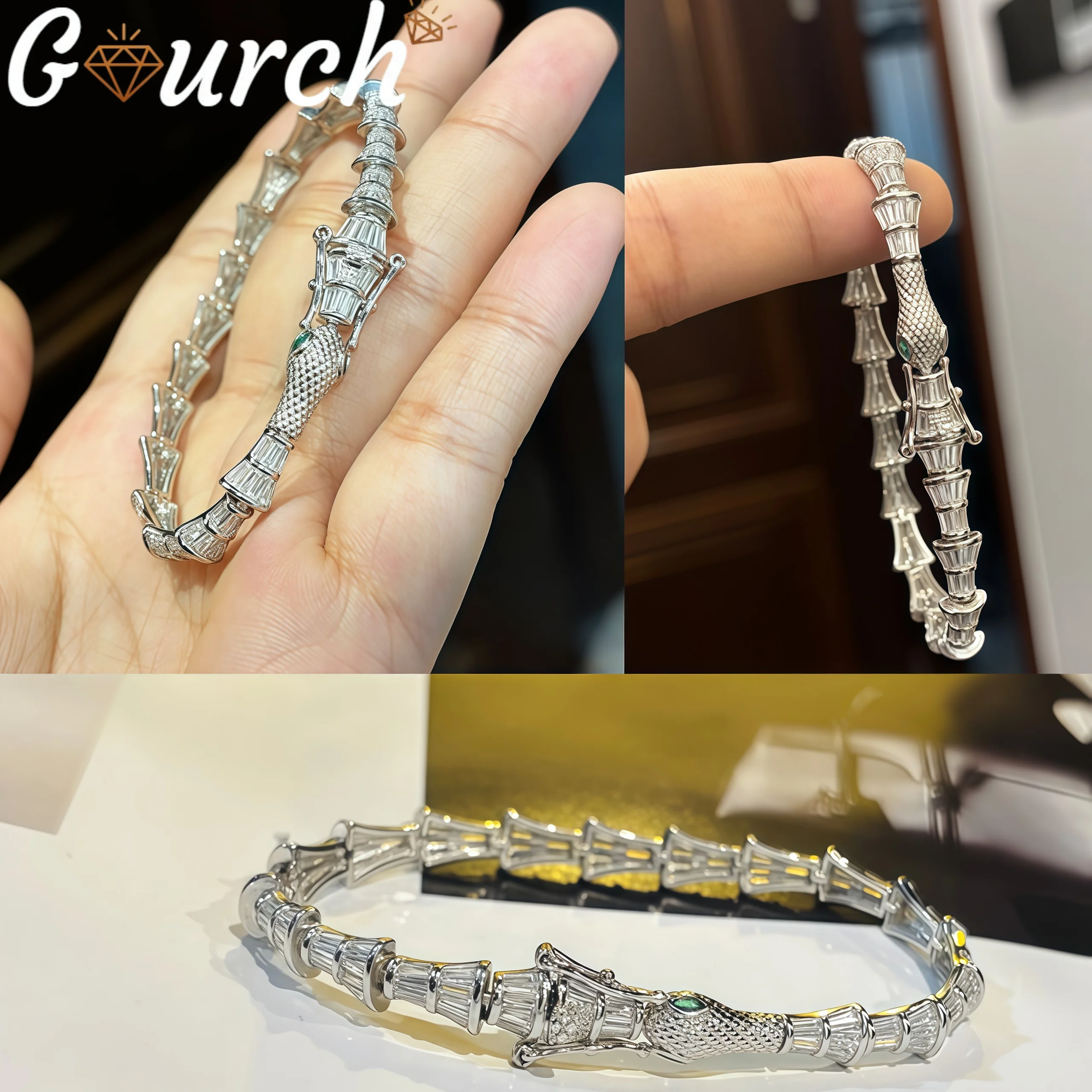 Женский браслет Gourch Ouroboros с цирконом, стерлинговое серебро S925, полный бриллиант, минималистичный изящный роскошный подарок на день рождения
Женский браслет Gourch Ouroboros с цирконом, стерлинговое серебро S925, полный бриллиант, минималистичный изящный роскошный подарок на день рождения