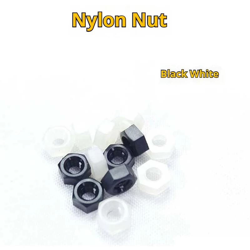 M3 Nylon Nut For Model Airplane Black White Plastic Hexagonal Screw Four Axis Frame Column M3 Toy Remote Control Aircraft Part
M3 Nylon Nut For Model Airplane Black White Plastic Hexagonal Screw Four Axis Frame Column M3 Toy Remote Control Aircraft Part