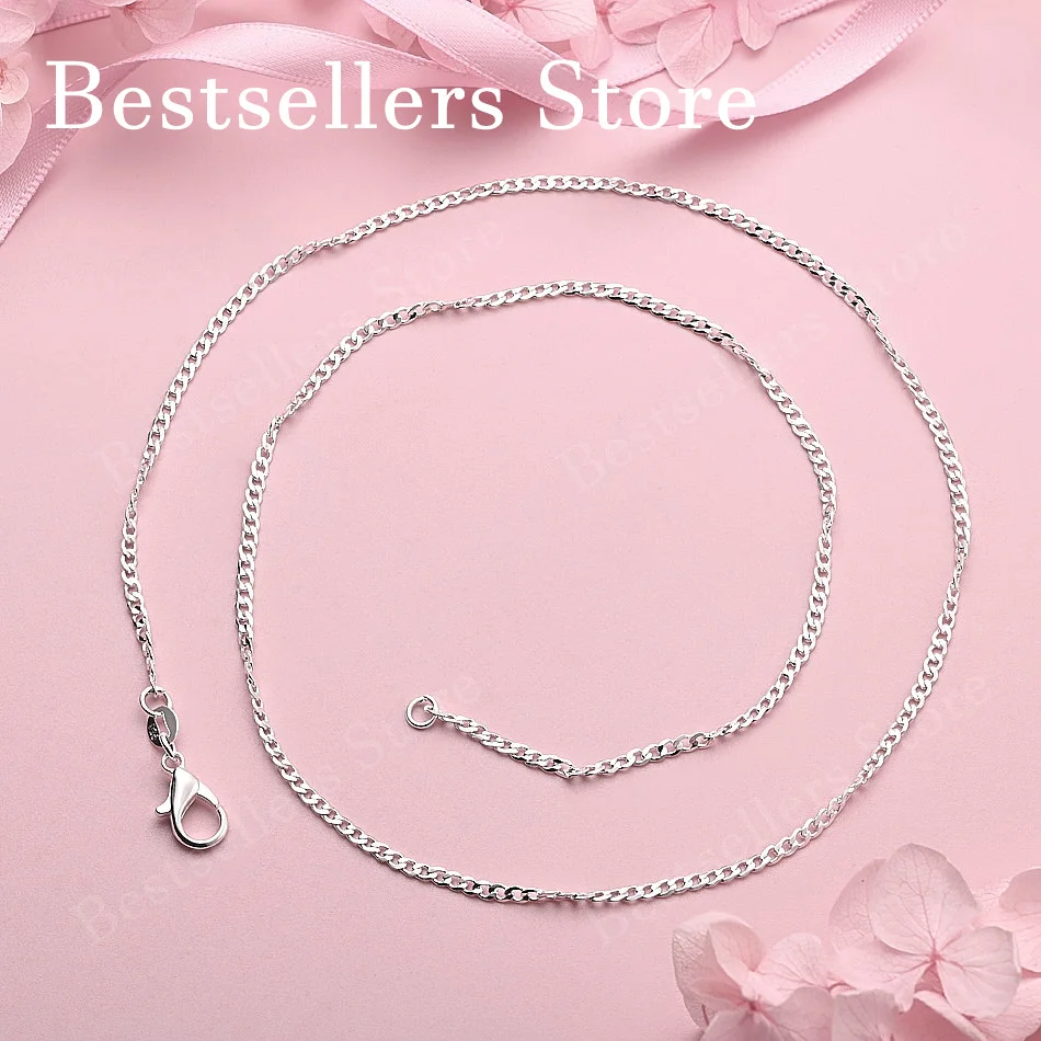 925 Sterling Silver 16-30 Inch 2MM Simple Figaro Chain Necklace Men Women Fashion Party Engagement Accessories
925 Sterling Silver 16-30 Inch 2MM Simple Figaro Chain Necklace Men Women Fashion Party Engagement Accessories