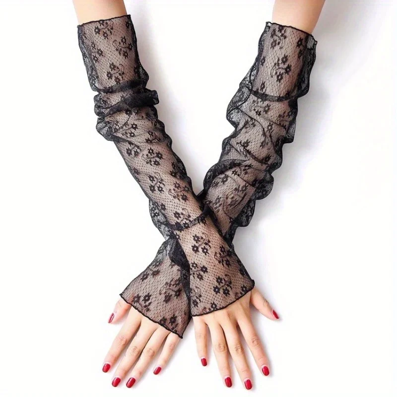 1Pcs/set New mesh ice sleeves women's summer lace thin long-sleeved cycling gloves driving sleeves
1Pcs/set New mesh ice sleeves women's summer lace thin long-sleeved cycling gloves driving sleeves