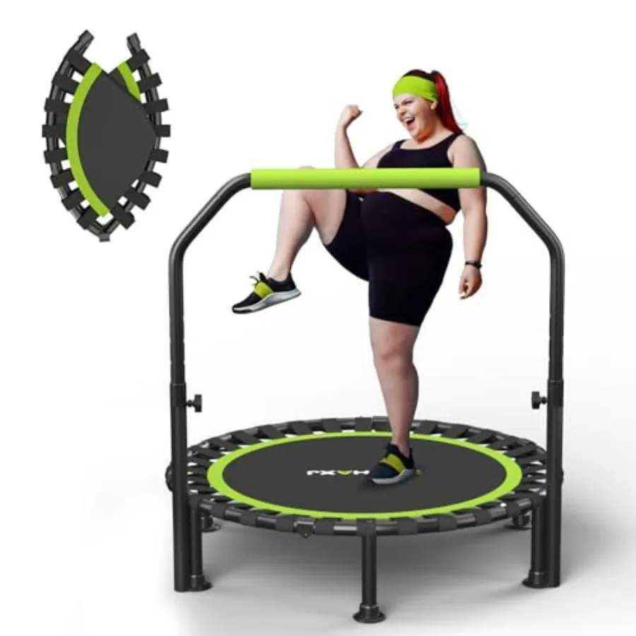 Foldable Mini Trampoline 40/48 Rebounder for Adults 450lbs Ccity with U-Shaped Adjustable Bar Indoor Fitness Workout Exercise E
Foldable Mini Trampoline 40/48 Rebounder for Adults 450lbs Ccity with U-Shaped Adjustable Bar Indoor Fitness Workout Exercise E
