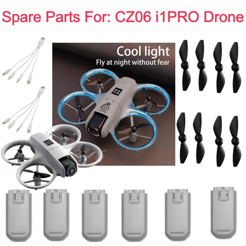 Квадрокоптер CZ06 I1PRO с полной защитой, Wi-Fi FPV, аккумулятор 3.7V 1800mAh, USB-кабель, пропеллеры для аксессуаров к дрону CZ06 I1PRO
Квадрокоптер CZ06 I1PRO с полной защитой, Wi-Fi FPV, аккумулятор 3.7V 1800mAh, USB-кабель, пропеллеры для аксессуаров к дрону CZ06 I1PRO