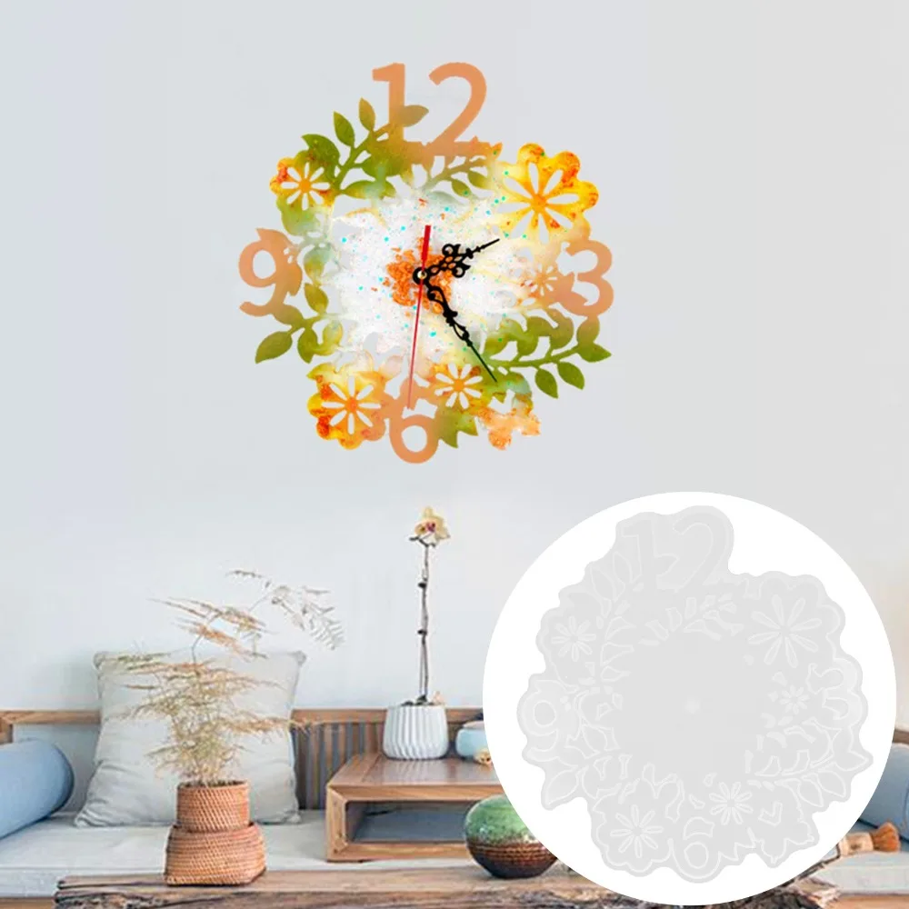 Resin Jewelry DIY White Silicone Clock Mould Silicone 12 Inch Clock Resin Mould Floral Large Large Silicone Mould DIY Art Craft
Resin Jewelry DIY White Silicone Clock Mould Silicone 12 Inch Clock Resin Mould Floral Large Large Silicone Mould DIY Art Craft