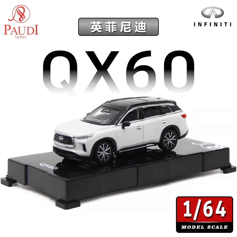 Paudi 1:64 Scale Modell Cars Diecast 1/64 Infiniti QX60 Off-road Vehicle Metal Car Model Adult Miniature Car Toys Souvenir Gift
Paudi 1:64 Scale Modell Cars Diecast 1/64 Infiniti QX60 Off-road Vehicle Metal Car Model Adult Miniature Car Toys Souvenir Gift