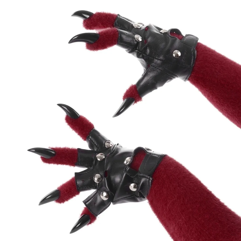 Plush Furry Fursuit Kigurumi Gloves Thicken Warm Punk Leather Gloves Cartoon Kawaii Cat Dog Wolf Animal Paw Gloves
Plush Furry Fursuit Kigurumi Gloves Thicken Warm Punk Leather Gloves Cartoon Kawaii Cat Dog Wolf Animal Paw Gloves