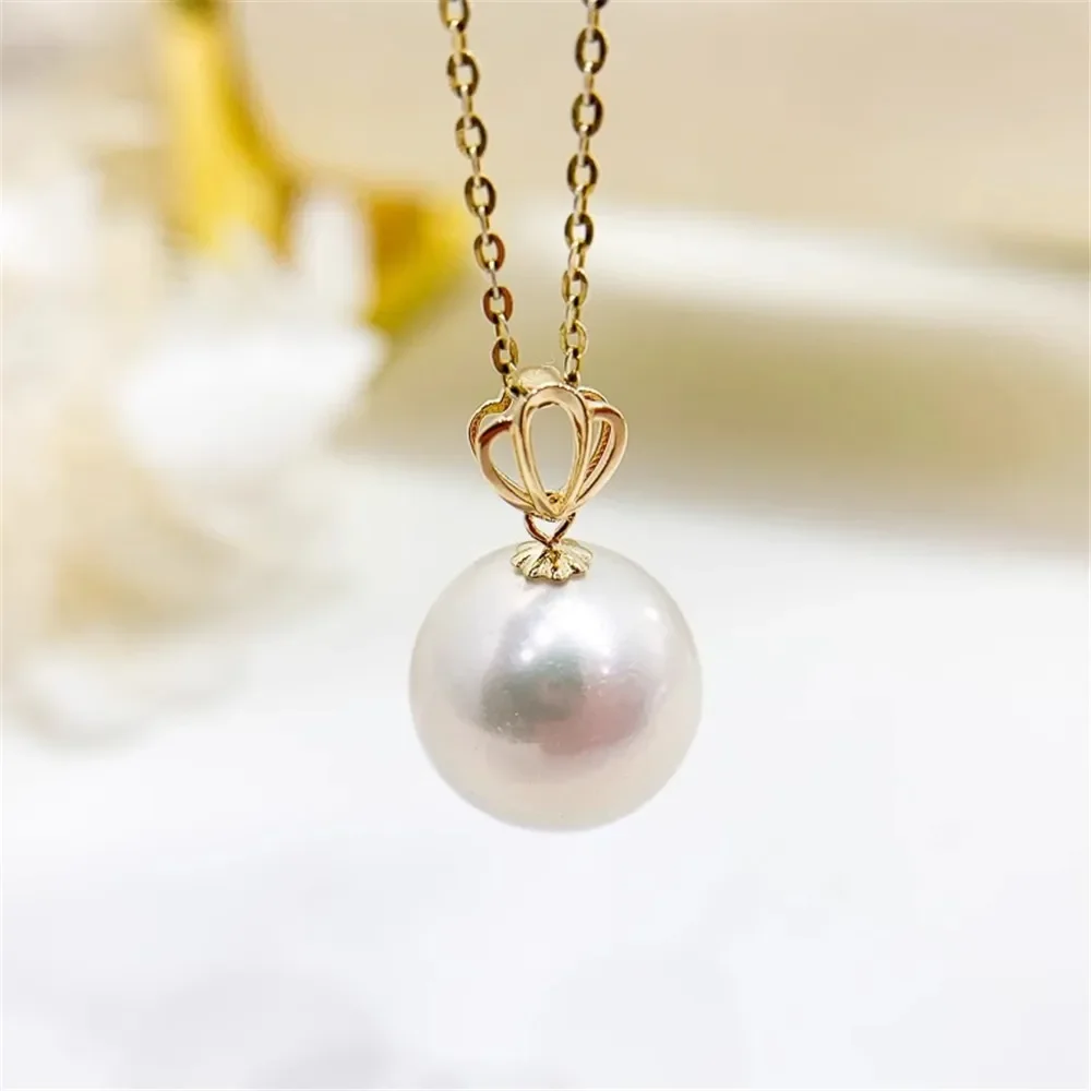 DIY Pearl Accessories G18K Yellow & White Gold Pendant Empty Tray Fashion Necklace Pendant Female Fit 9-13mm Beads G041
DIY Pearl Accessories G18K Yellow & White Gold Pendant Empty Tray Fashion Necklace Pendant Female Fit 9-13mm Beads G041