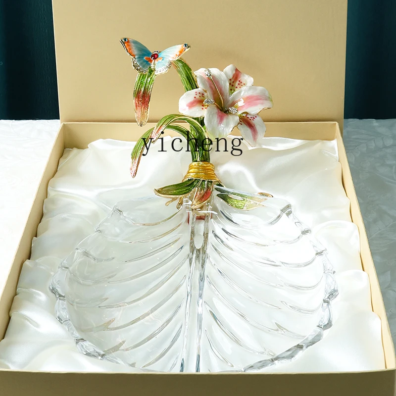 Zz creative glass fruit plate high-end living room dining table household fruit plate dried fruit plate decorative ornament
Zz creative glass fruit plate high-end living room dining table household fruit plate dried fruit plate decorative ornament