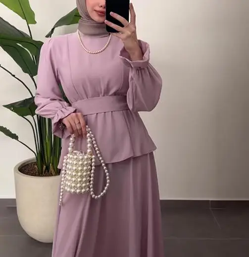New Round Neck Lantern Sleeve Set Skirt, High Waist Slim Fit, Lotus Leaf Fashion Long Skirt
New Round Neck Lantern Sleeve Set Skirt, High Waist Slim Fit, Lotus Leaf Fashion Long Skirt