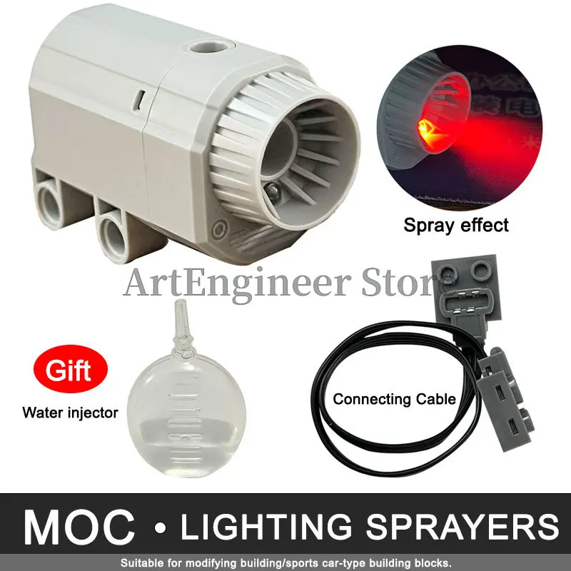 DIY Creative Spray Motor MOC Technical Bricks Electric Exhaust Smoke Accessories For Car Model Building Blocks
DIY Creative Spray Motor MOC Technical Bricks Electric Exhaust Smoke Accessories For Car Model Building Blocks