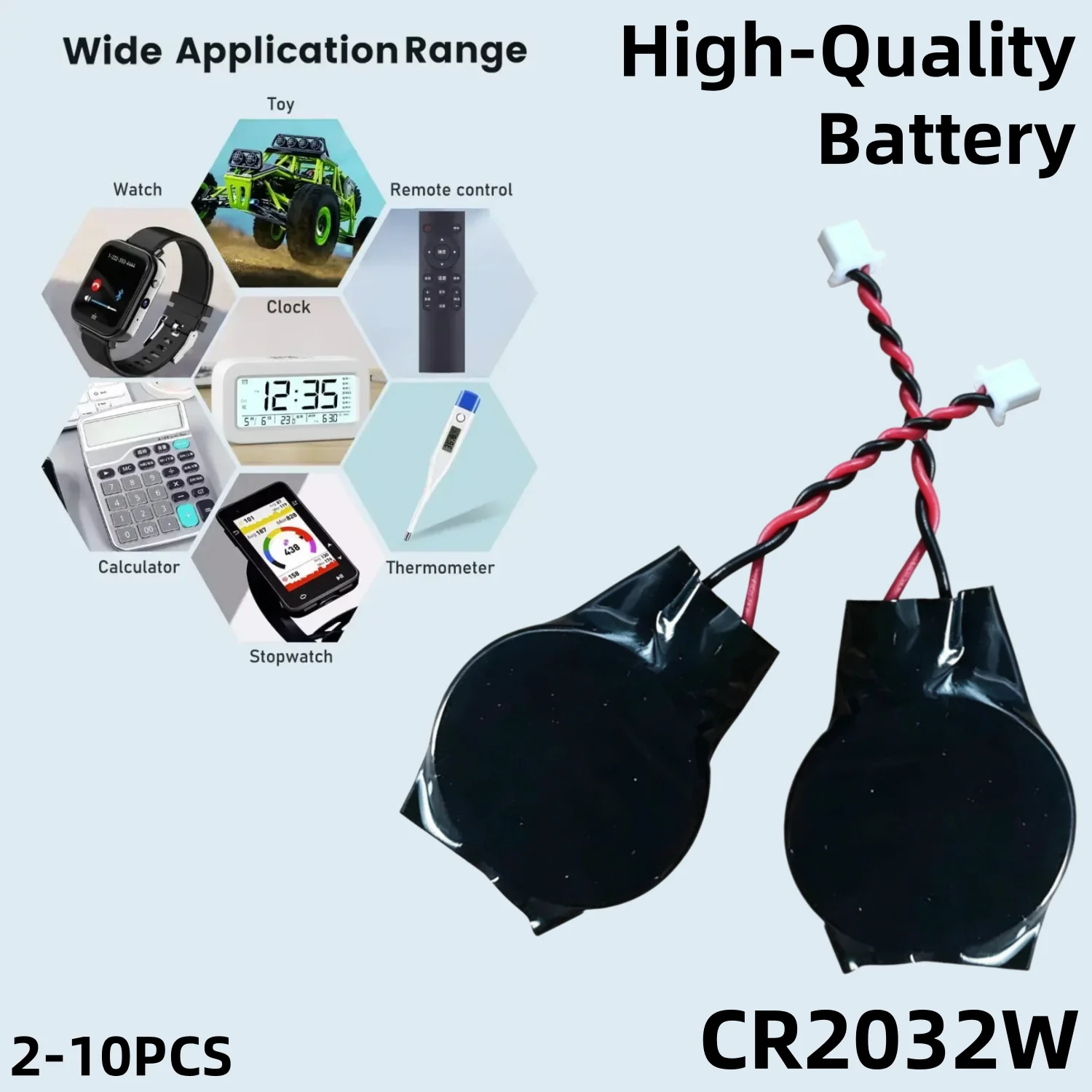 2-10PCS CR2032W CR2032 with line 1.25 plug 3V Lithium Coin Cell Battery for TPMS Car Key Watch Remote Control Button Batteries
2-10PCS CR2032W CR2032 with line 1.25 plug 3V Lithium Coin Cell Battery for TPMS Car Key Watch Remote Control Button Batteries