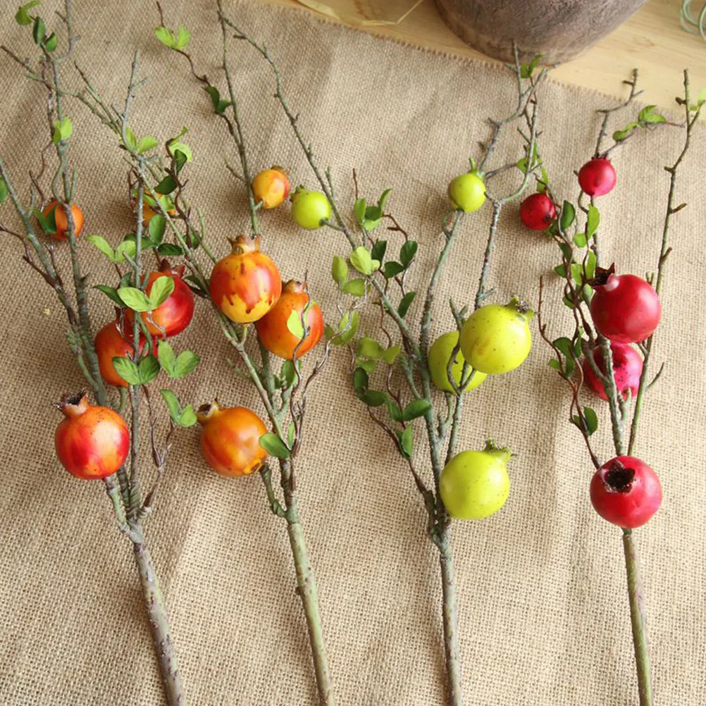 Simulated Pomegranate Fruit Branch Fake Flower Decor Home Adornment Fall Berry Simulation Decoration
Simulated Pomegranate Fruit Branch Fake Flower Decor Home Adornment Fall Berry Simulation Decoration