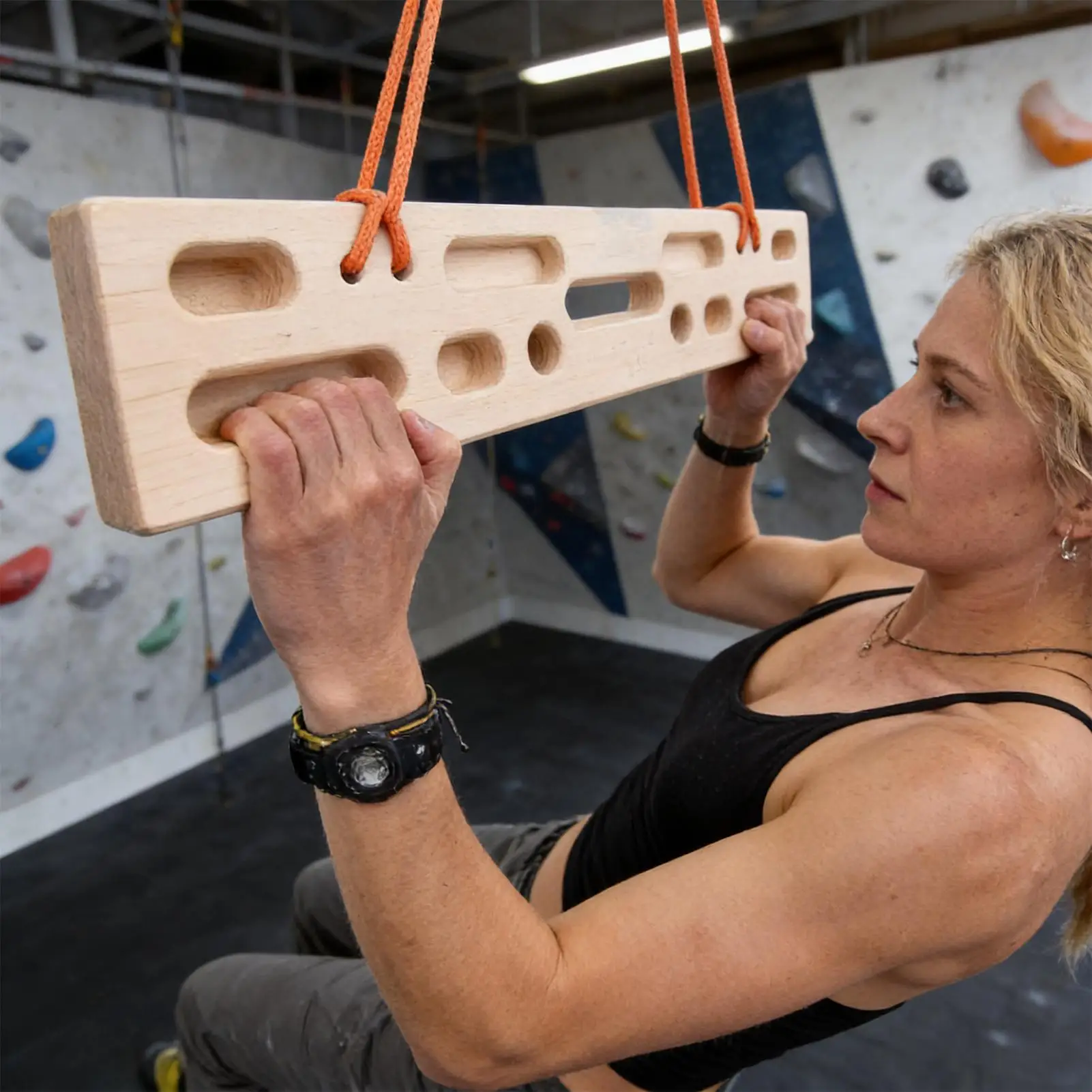 Climbing Fingerboard Wooden Hang Board with Hanging Rope Climbing Board Climbing Hangboard for Indoor Outdoor Doorway
Climbing Fingerboard Wooden Hang Board with Hanging Rope Climbing Board Climbing Hangboard for Indoor Outdoor Doorway