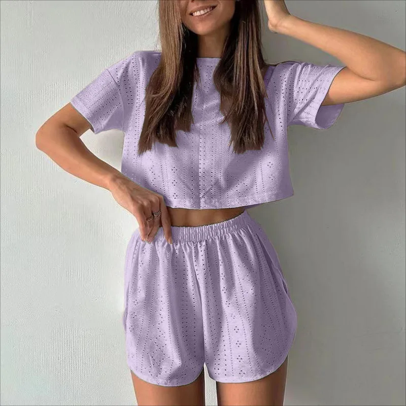 White Short Sleeved Shirt Crop Tops Shorts Sets Summer Female Solid O-neck Suits Casual Vacation Casual Beachwear Matching Sets
White Short Sleeved Shirt Crop Tops Shorts Sets Summer Female Solid O-neck Suits Casual Vacation Casual Beachwear Matching Sets