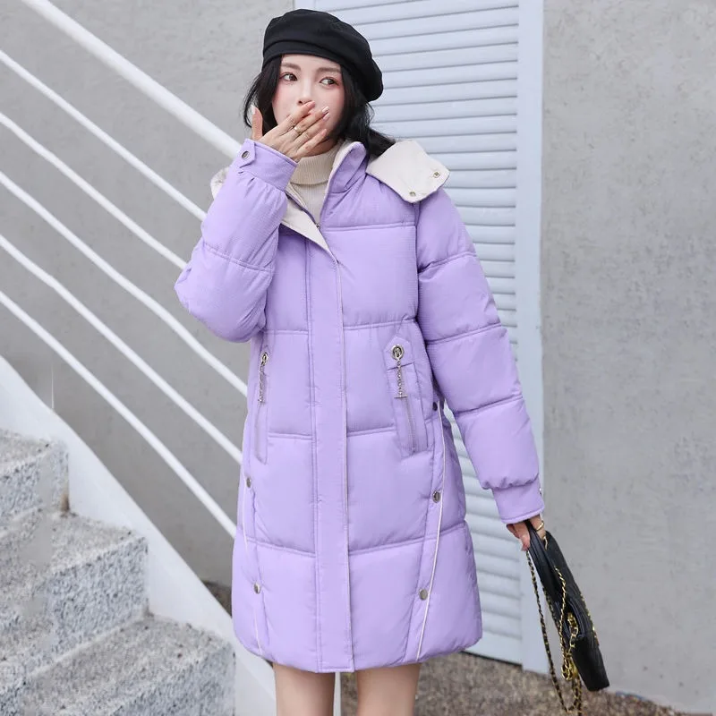 2023 New Women Down Cotton Coat Winter Jacket Female Mid Length Version Parkas Loose Thick Outwear Hooded Leisure Time Overcoat
2023 New Women Down Cotton Coat Winter Jacket Female Mid Length Version Parkas Loose Thick Outwear Hooded Leisure Time Overcoat