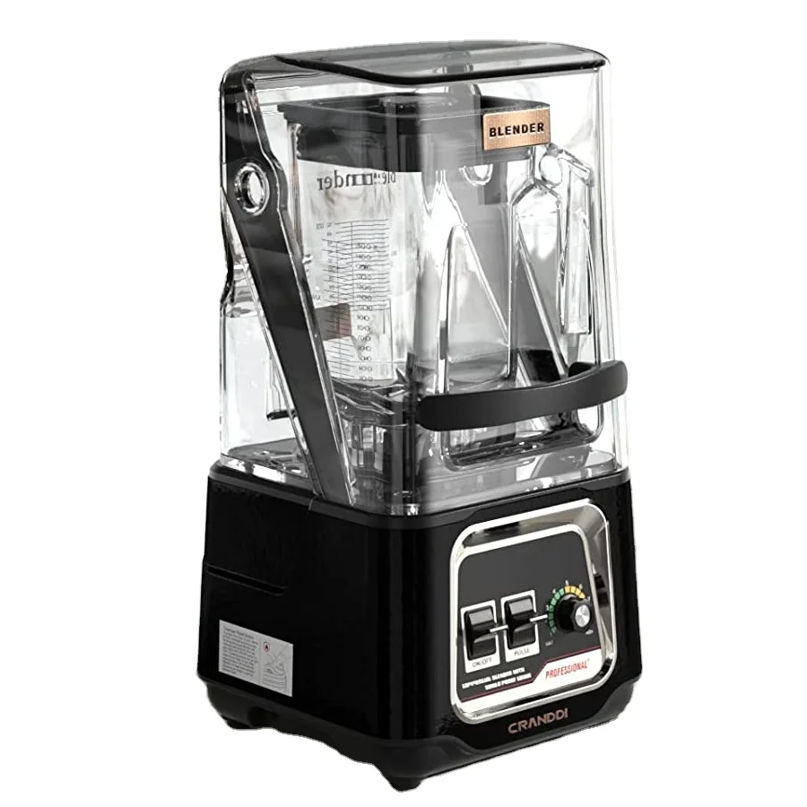 CRANDDI Frozen Fruit Smoothie Blender Machine Commercial Blender with Sound Cover
CRANDDI Frozen Fruit Smoothie Blender Machine Commercial Blender with Sound Cover