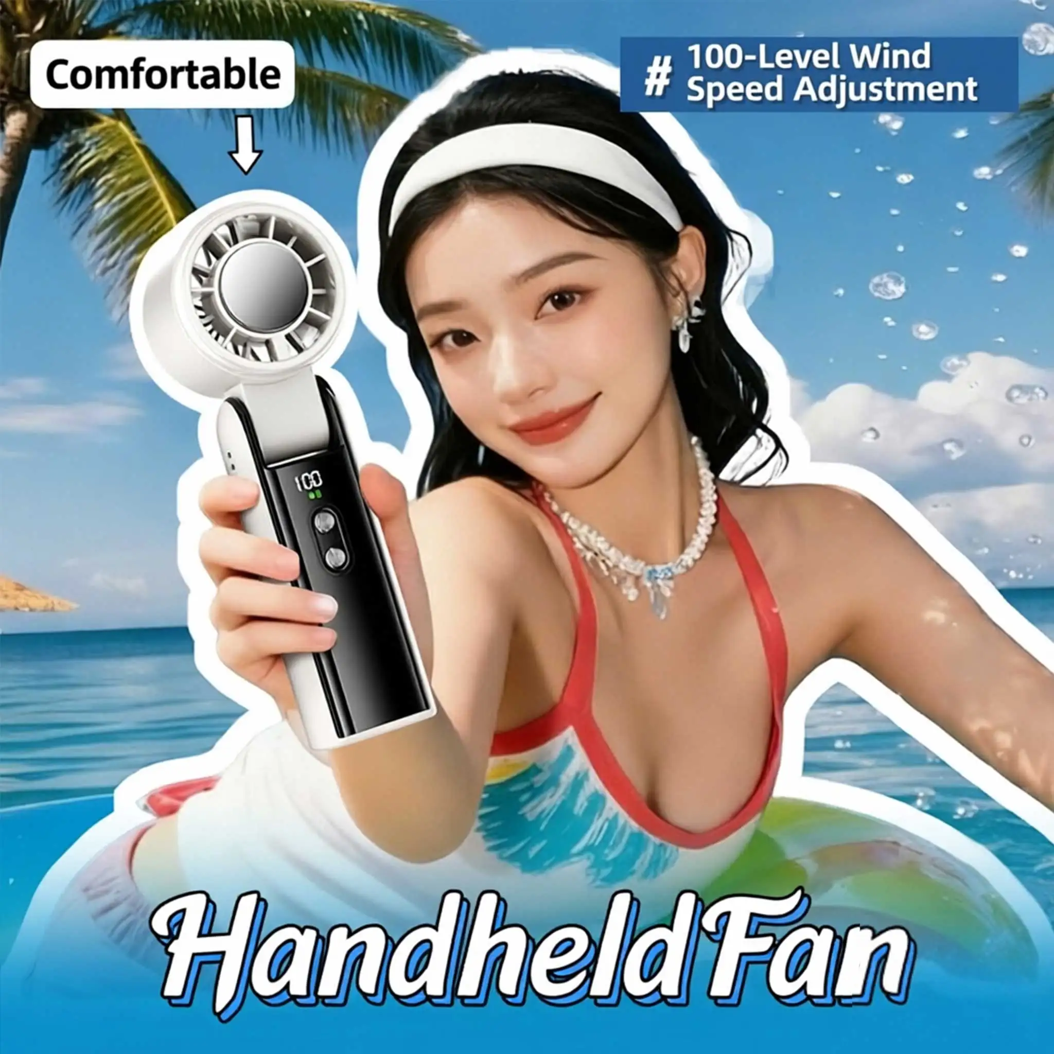 Cooling Handheld Small Fan Mini Super Strong Ice Pack Portable Outdoor Wearable Around The Neck For Class And Office USB Recharg
Cooling Handheld Small Fan Mini Super Strong Ice Pack Portable Outdoor Wearable Around The Neck For Class And Office USB Recharg