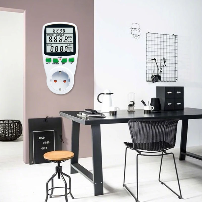 Energy meter Energy meter Power Watt meter Electricity kWh measurement socket LCD digital analyzer 5 plug types EU US AS UK FR
Energy meter Energy meter Power Watt meter Electricity kWh measurement socket LCD digital analyzer 5 plug types EU US AS UK FR