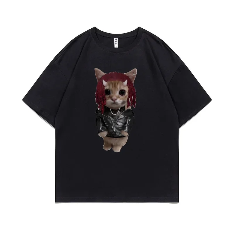 Rapper Playboi Carti Kitty T Shirt Male Vintage Pure Cotton Tshirt Funny Men Fashion Casual T-Shirt Men's Hip Hop Tees 80157
Rapper Playboi Carti Kitty T Shirt Male Vintage Pure Cotton Tshirt Funny Men Fashion Casual T-Shirt Men's Hip Hop Tees 80157