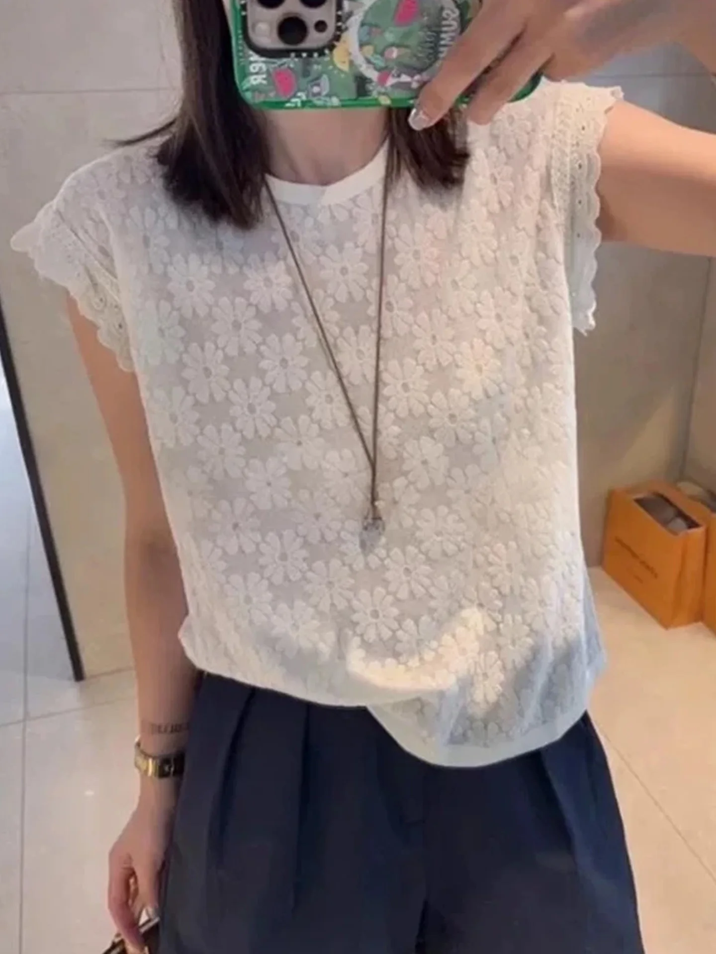 Женский модный универсальный летний топ Ele Ice Silk из трикотажа с круглым вырезом, корейский стиль, прямой крой, короткий рукав, коллекция 2025
Женский модный универсальный летний топ Ele Ice Silk из трикотажа с круглым вырезом, корейский стиль, прямой крой, короткий рукав, коллекция 2025