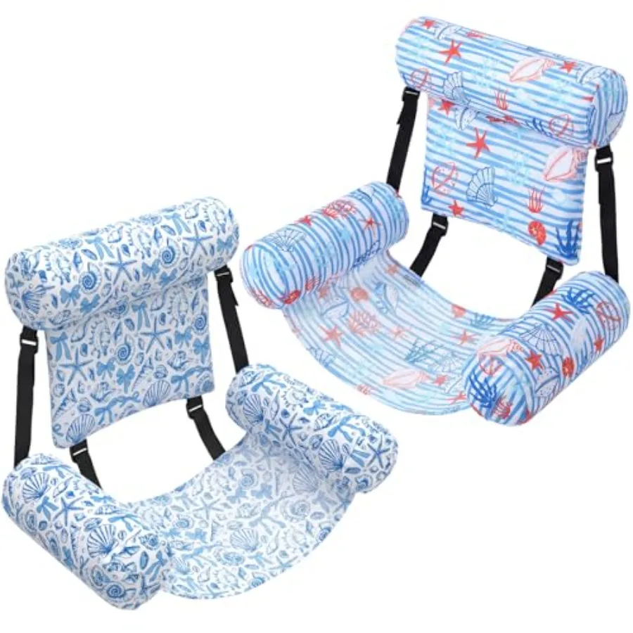 2 Pack Large Pool Chair Floats Adult Inflatable Pool Lounge Chair Summer Pattern Water Floating Chair Adjustable Pool Float Ham
2 Pack Large Pool Chair Floats Adult Inflatable Pool Lounge Chair Summer Pattern Water Floating Chair Adjustable Pool Float Ham